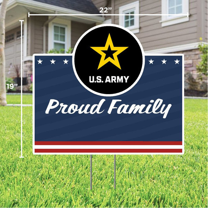 Army Proud Family Custom Lawn Sign*