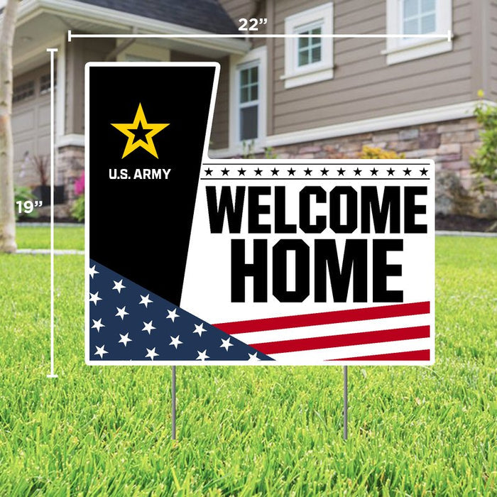 Army Welcome Home Lawn Sign*