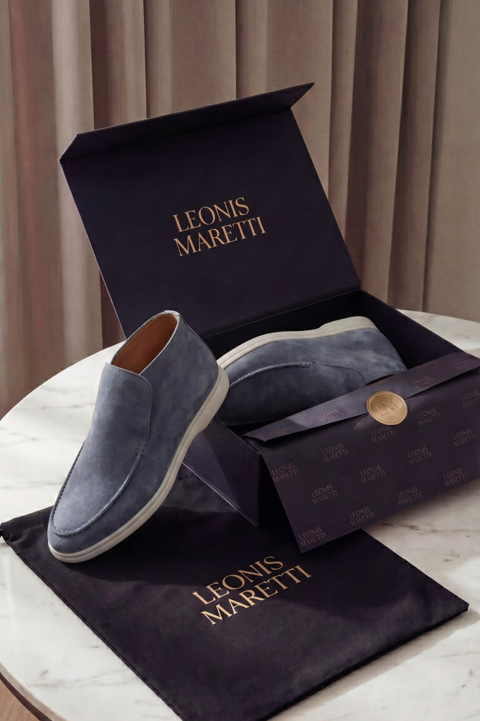 Arzano High Top Loafer Blue