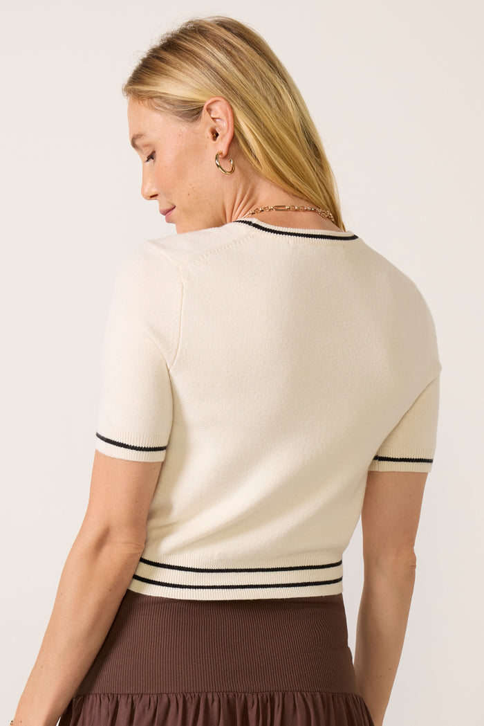 Babysoft SS rib stripe top