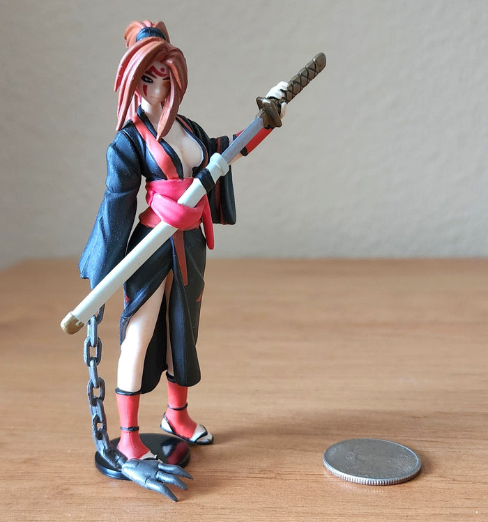 Baiken Guilty Gear X Yujin Gashapon Figure (Black & Red Version)