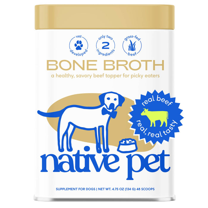Beef Bone Broth Powder, Grain-Free Food Topper: Large