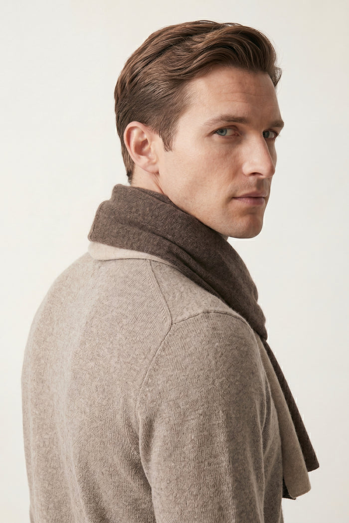 Belluno Reversible Scarf Mocha