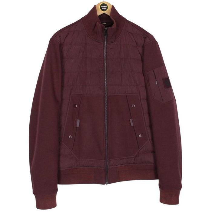 Belstaff Axle Burgundy Full Zip Soft Shell Jacket