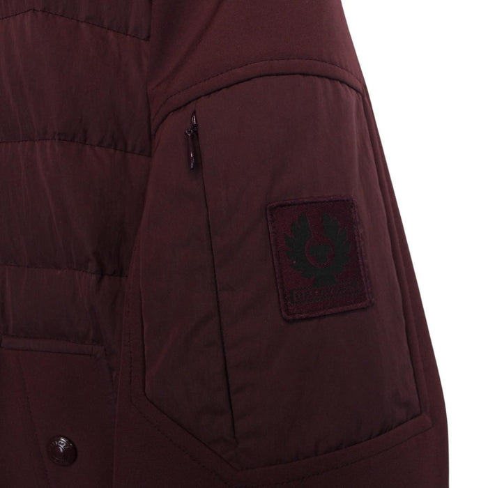 Belstaff Axle Burgundy Full Zip Soft Shell Jacket