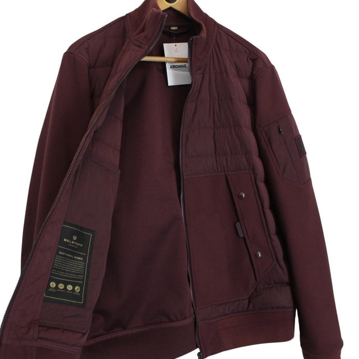 Belstaff Axle Burgundy Full Zip Soft Shell Jacket