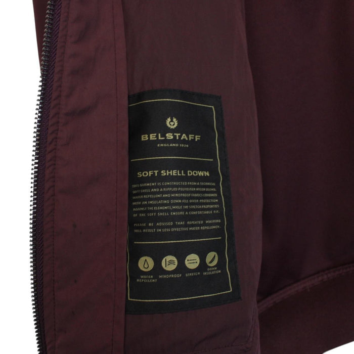 Belstaff Axle Burgundy Full Zip Soft Shell Jacket