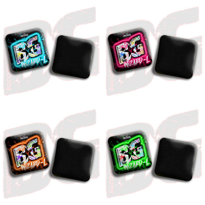 BG Wizard L 4" Mini Cornhole Bags - “Vapor Vandal” - Set of 4 Bags
