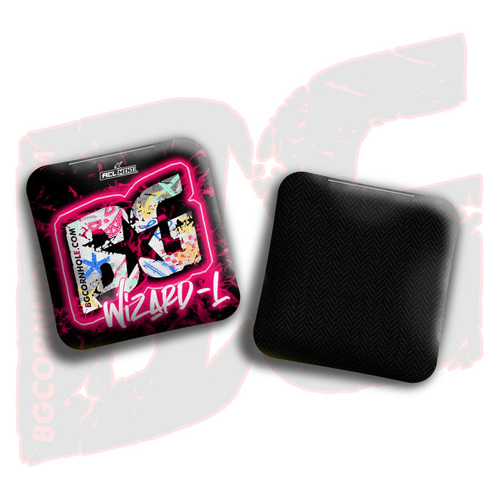 BG Wizard L 4" Mini Cornhole Bags - “Vapor Vandal” - Set of 4 Bags