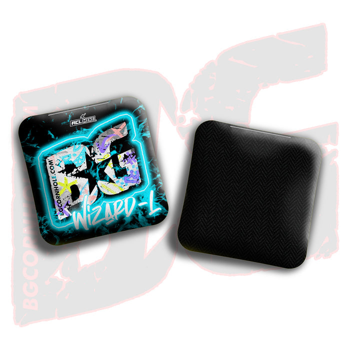 BG Wizard L 4" Mini Cornhole Bags - “Vapor Vandal” - Set of 4 Bags