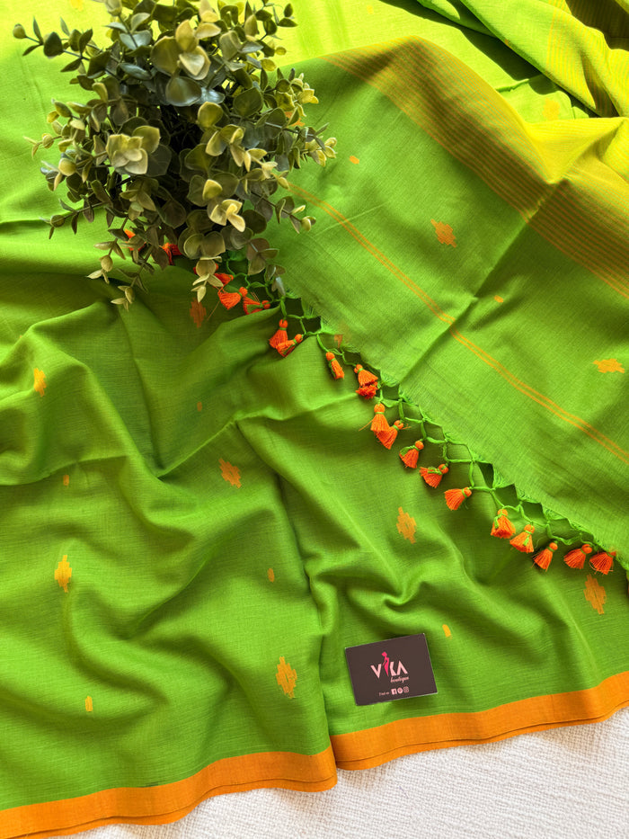 Bhutta weaving handloom cotton saree