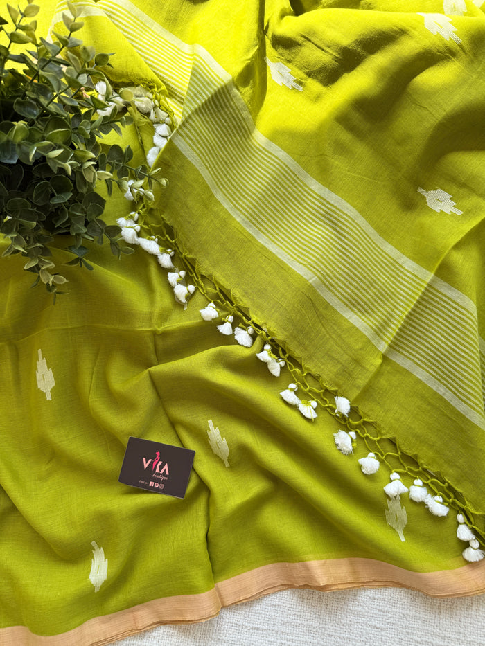 Bhutta weaving handloom cotton saree