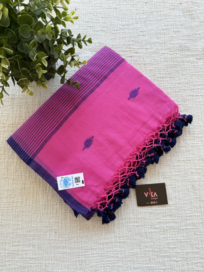 Bhutta weaving handloom cotton saree