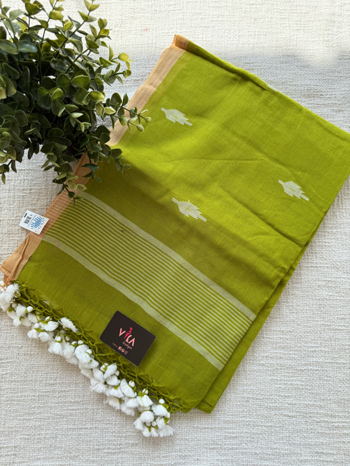 Bhutta weaving handloom cotton saree