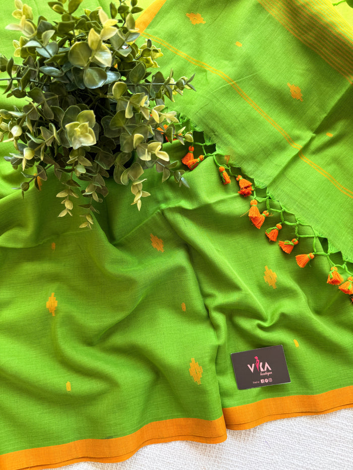 Bhutta weaving handloom cotton saree