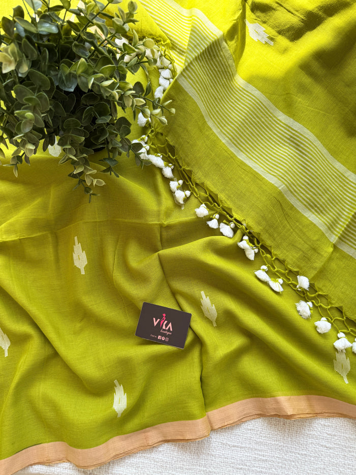 Bhutta weaving handloom cotton saree