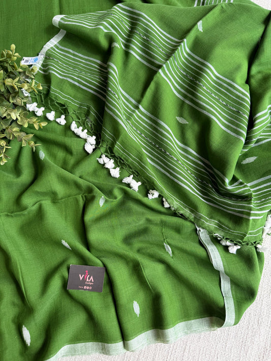 Bhutta weaving mul cotton saree