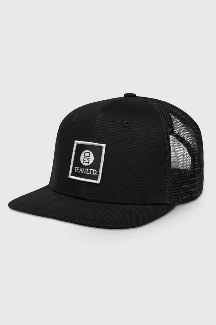 Black Logo Trucker Hats - Front