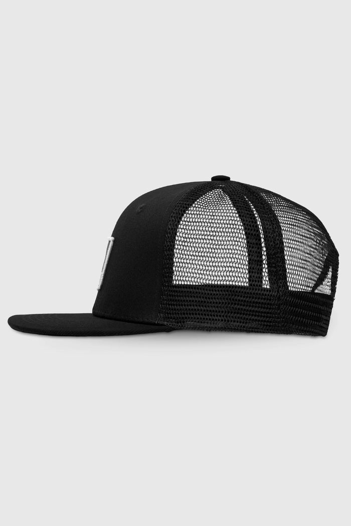 Black Logo Trucker Hats - Back