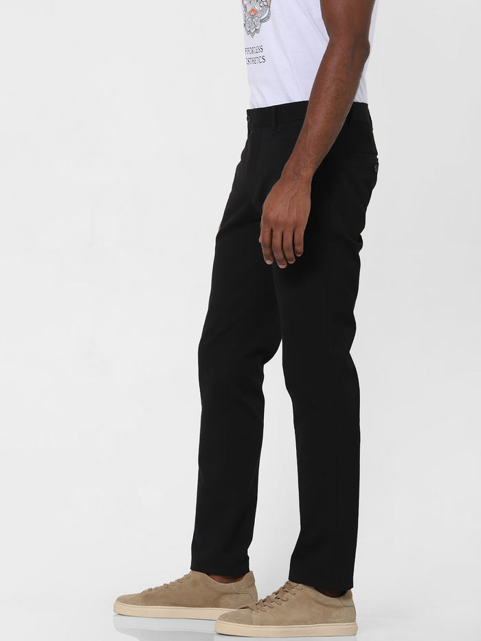 Black Slim Fit Formal Trousers