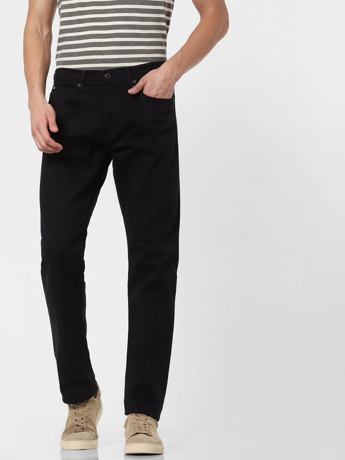Black Toby Tapered Fit Jeans