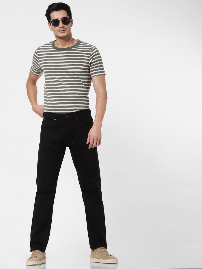 Black Toby Tapered Fit Jeans