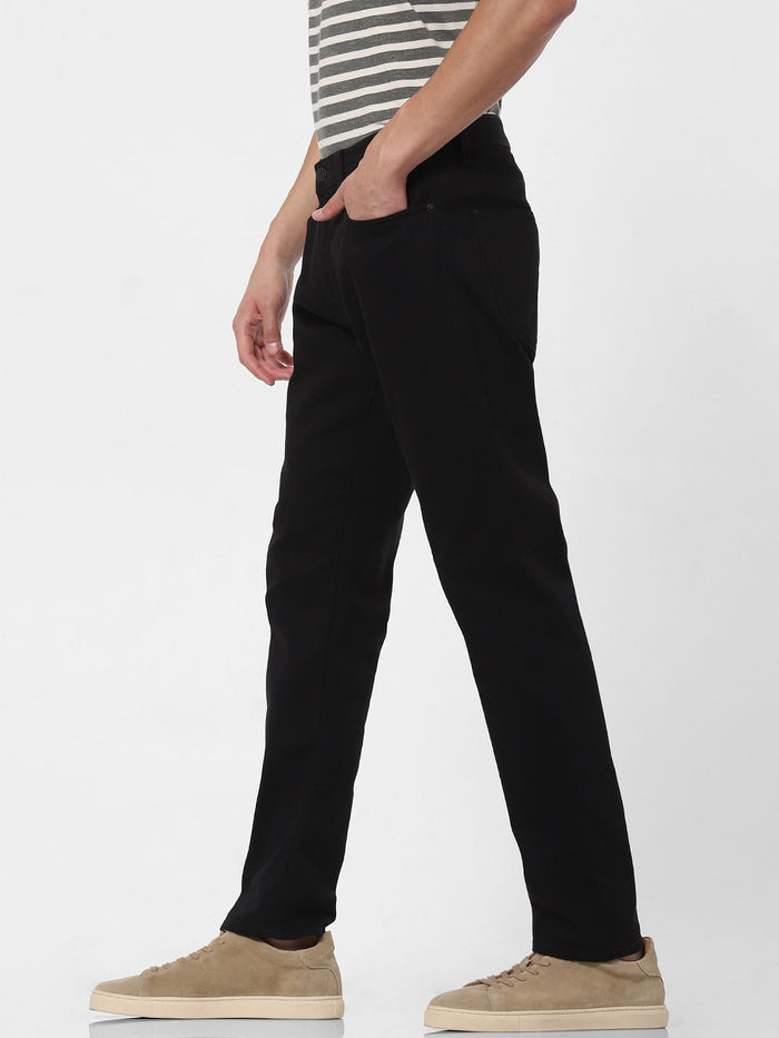 Black Toby Tapered Fit Jeans