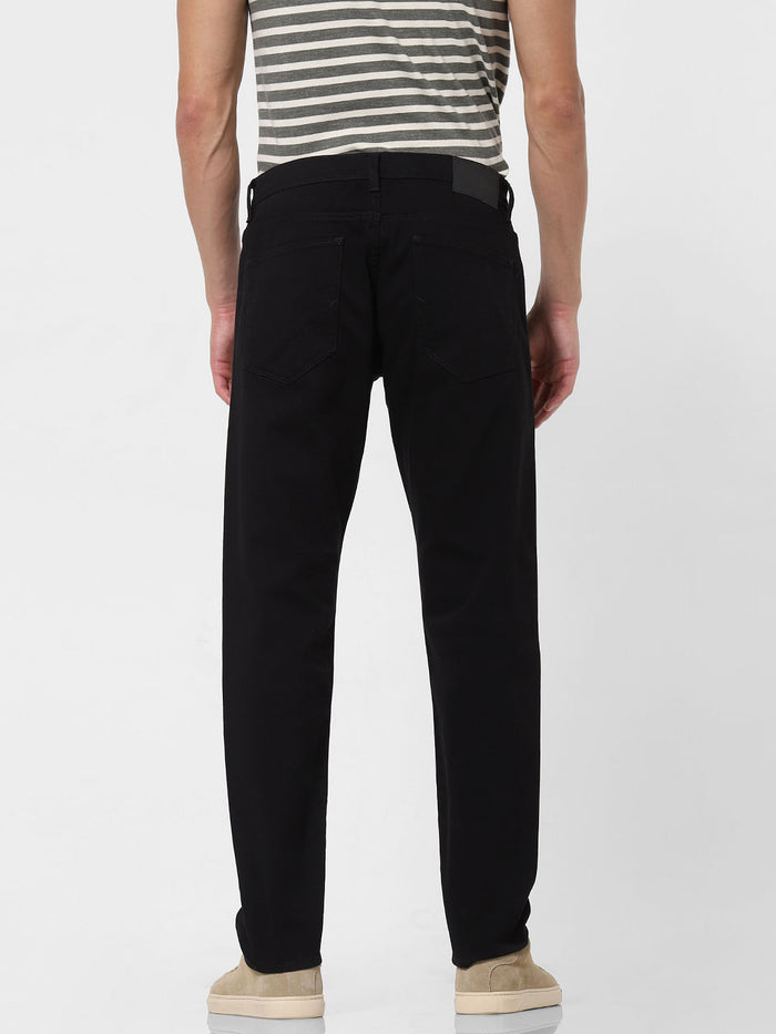 Black Toby Tapered Fit Jeans
