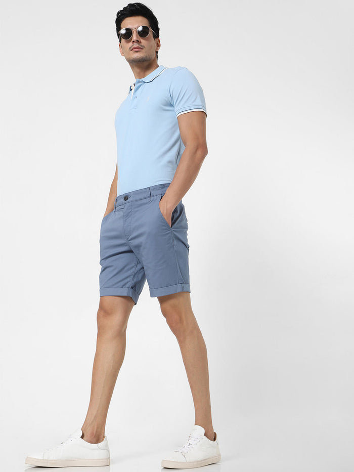 Blue Chino Shorts