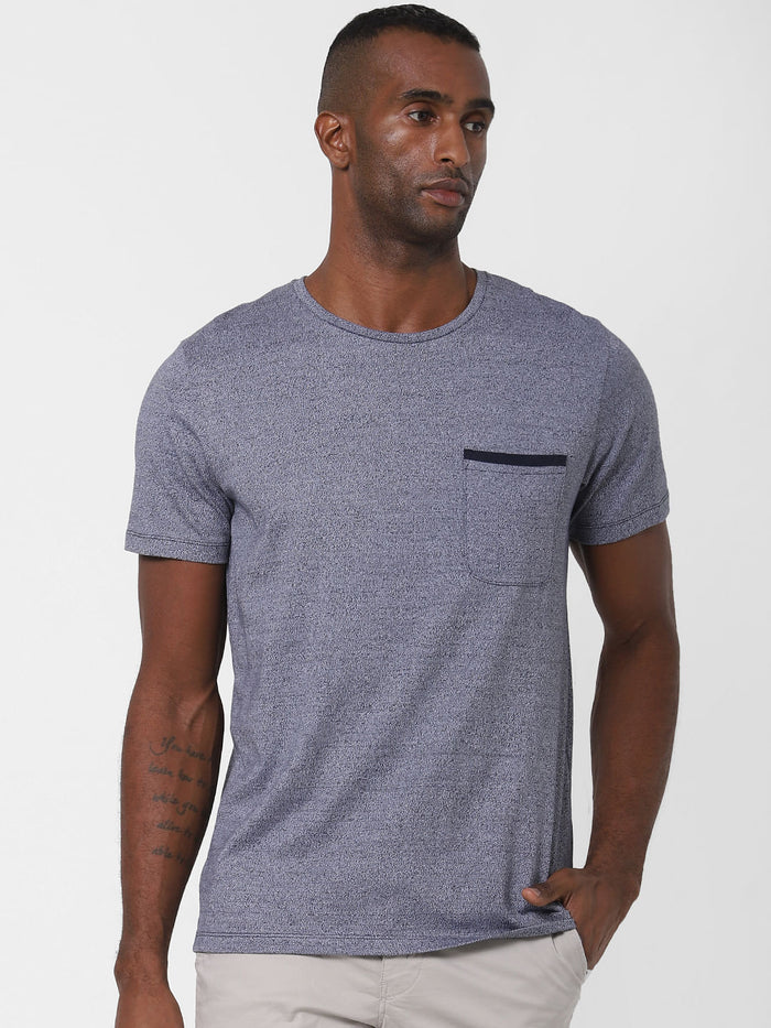Blue Crew Neck T-Shirt