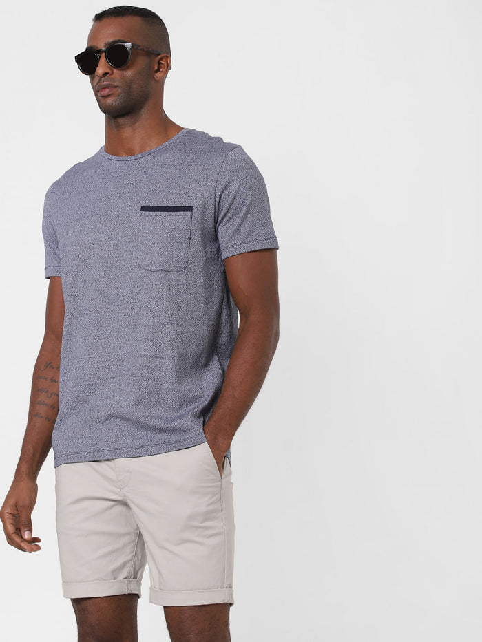 Blue Crew Neck T-Shirt