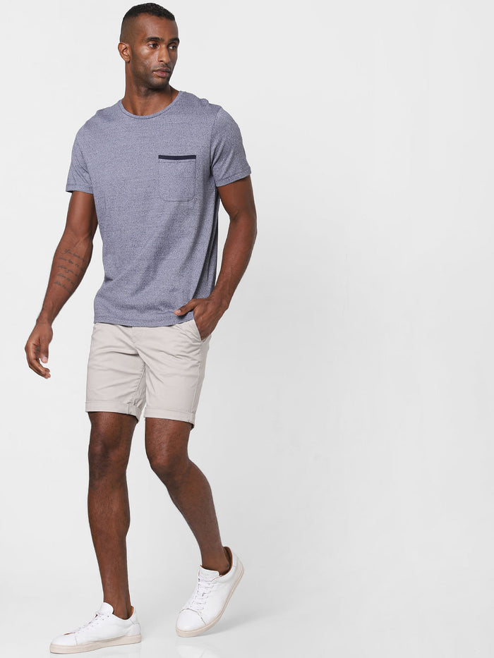Blue Crew Neck T-Shirt