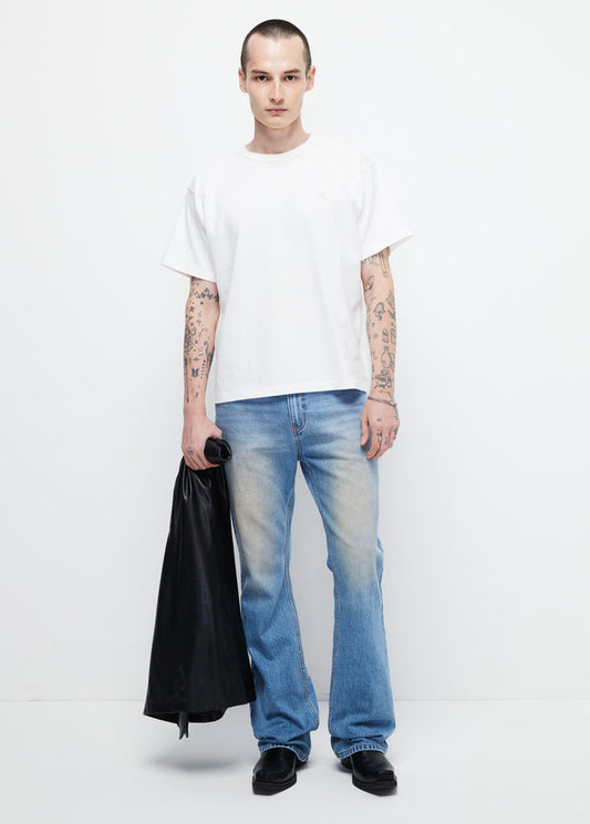BLUE FADED BOOTCUT JEANS Blue / 36