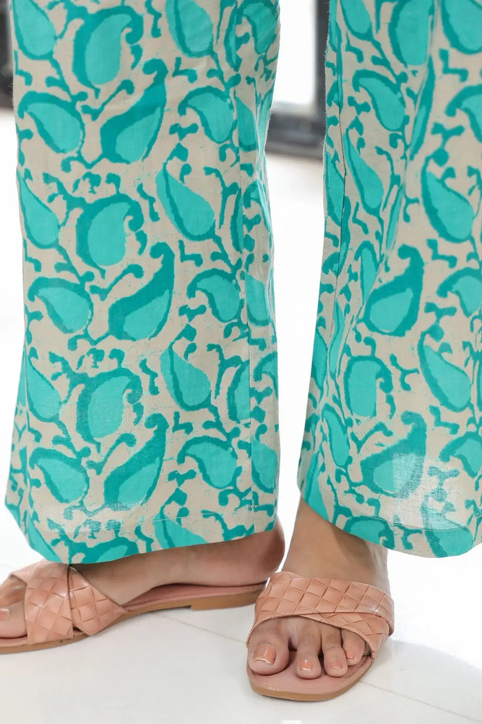 Blue Paradise Three Piece Cotton Co-ord Set