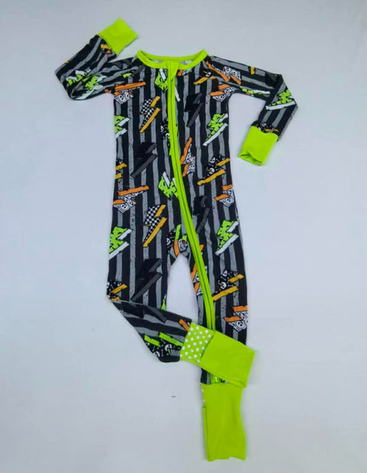 Bolts & Bones Short Sleeve Pants PJ Set