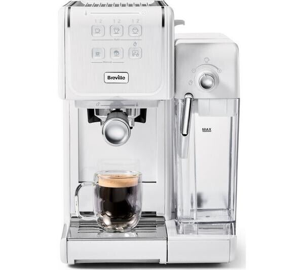 BREVILLE One-Touch CoffeeHouse II VCF147 Coffee Machine - White- clearance - Shoppers-kart.com