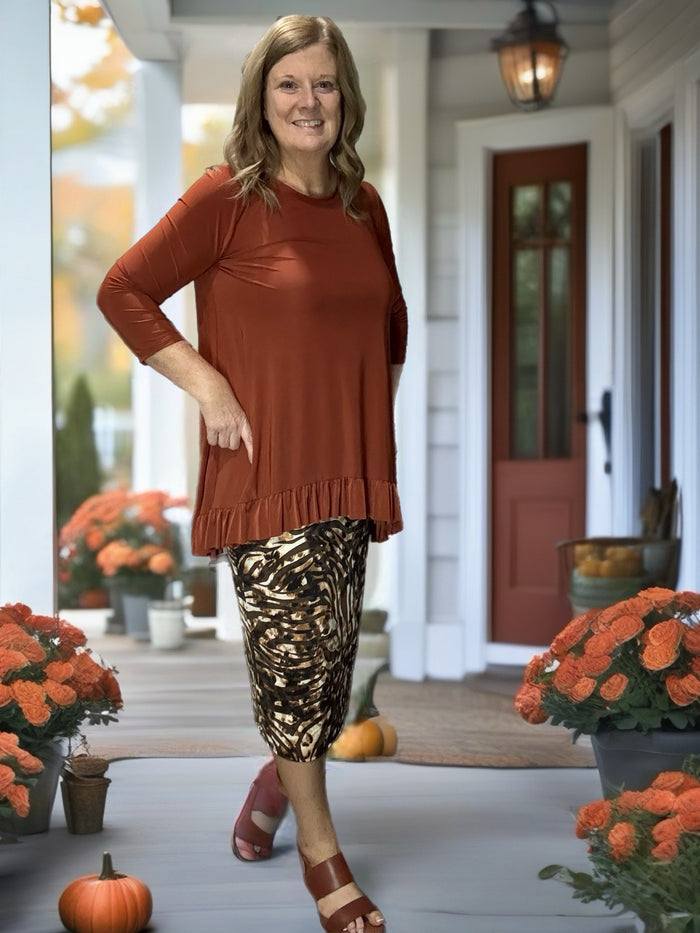 Brown Zebra Skirt 27"/29"