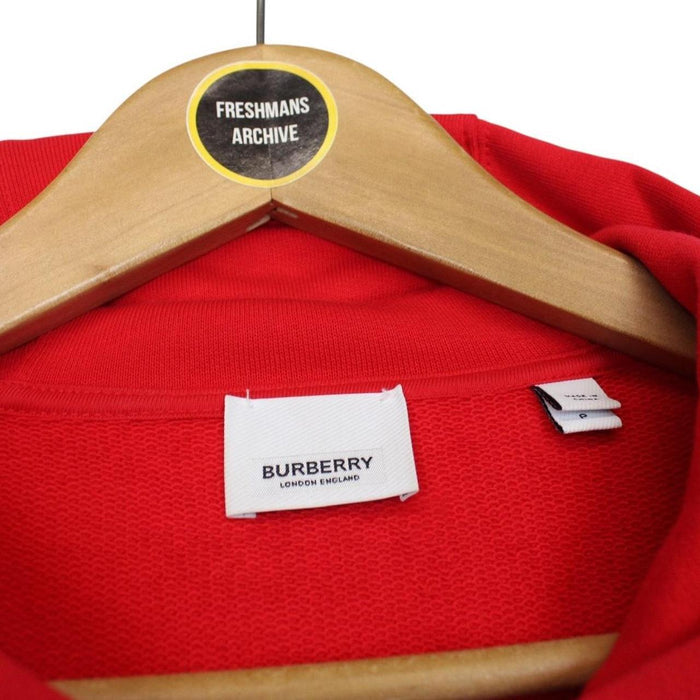 Burberry Red and Tan Nova Check Full Zip Aubree Hoodie Jumper