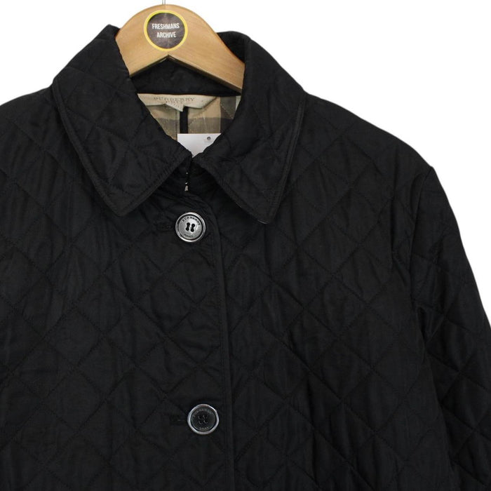 Burberry Brit Black Nova Check Lined Copford Quilted Jacket