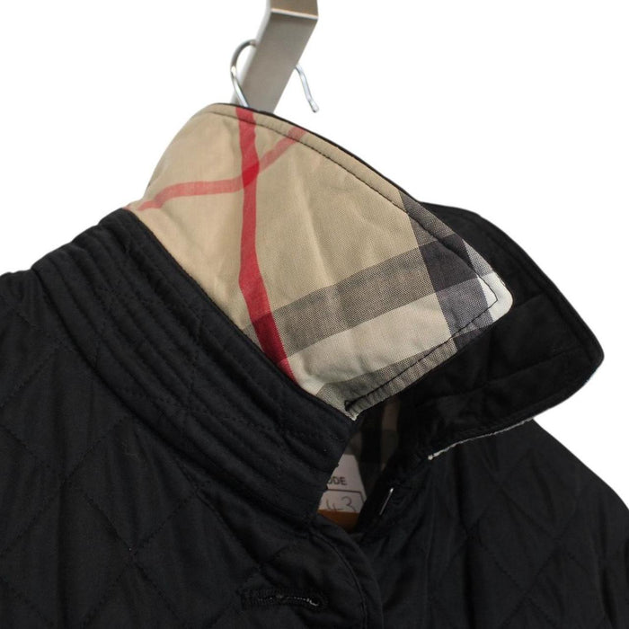 Burberry Brit Black Nova Check Lined Copford Quilted Jacket