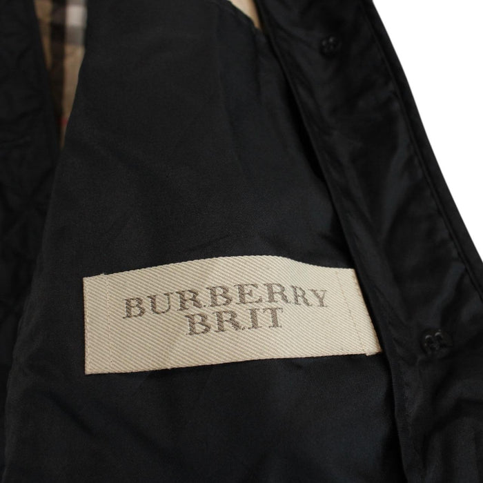 Burberry Brit Black Nova Check Lined Copford Quilted Jacket