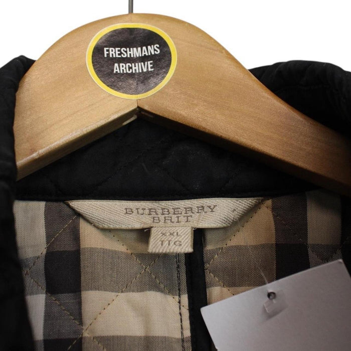 Burberry Brit Black Nova Check Lined Copford Quilted Jacket