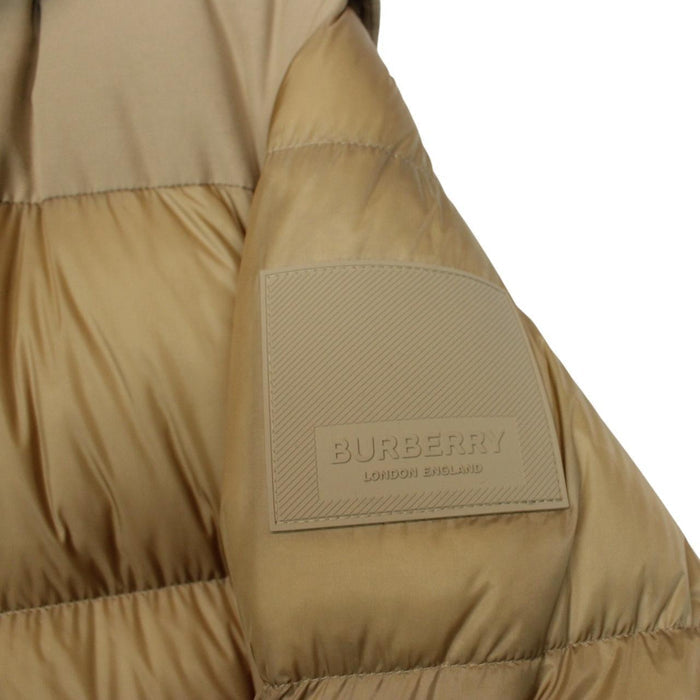 Burberry Warm Honey ‘Leeds’ Detachable Sleeve Hooded Down Jacket