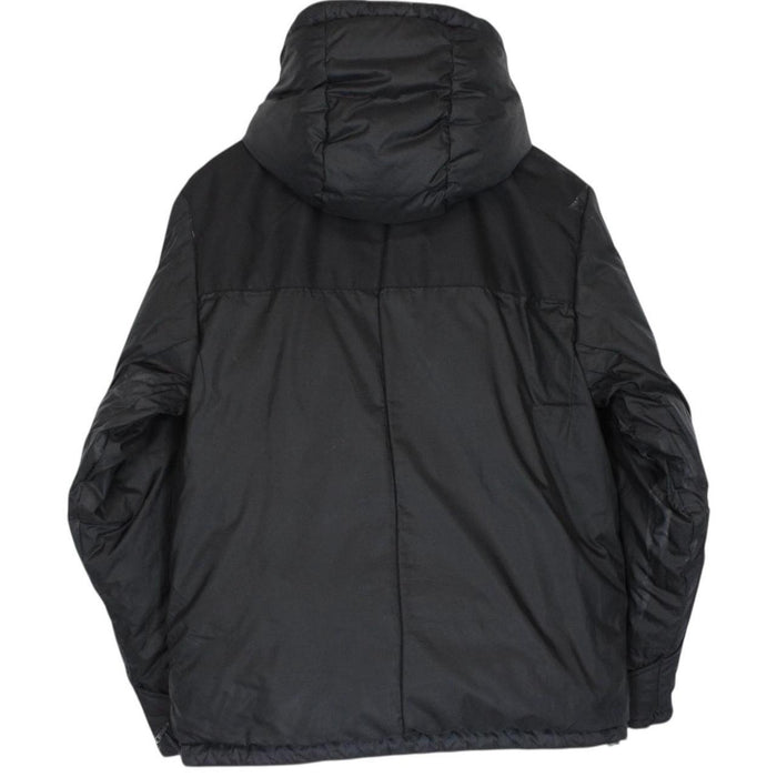 Burberry Tan Brown and Black Nova Check Reversible Hooded Down Jacket