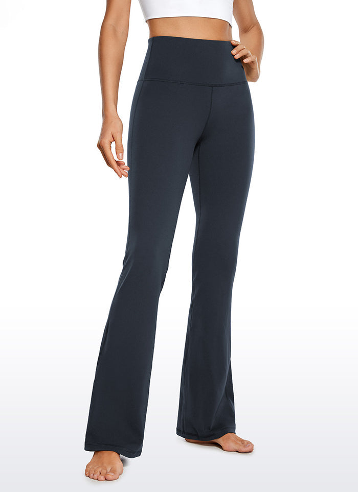 CRZ YOGA Women's Butterluxe High Waist Flare Leg Bootcut Leggings 32" True Navy