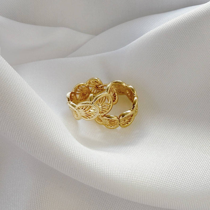 Cali Filigree Gold Filled Hoops Earrings