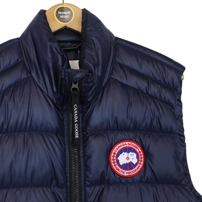 Canada Goose Crofton Navy Blue Nylon Down Gilet / Bodywarmer