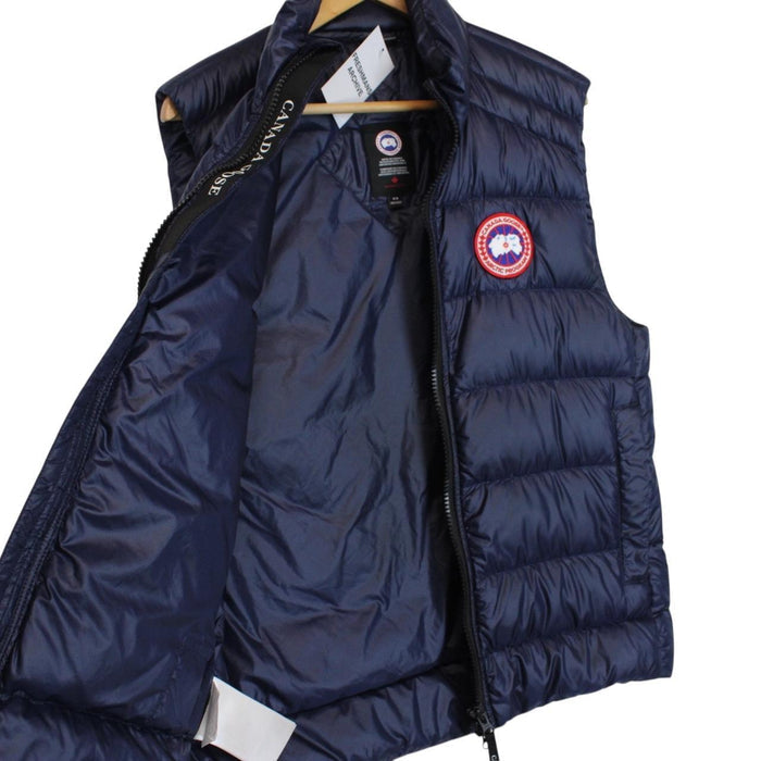 Canada Goose Crofton Navy Blue Nylon Down Gilet / Bodywarmer