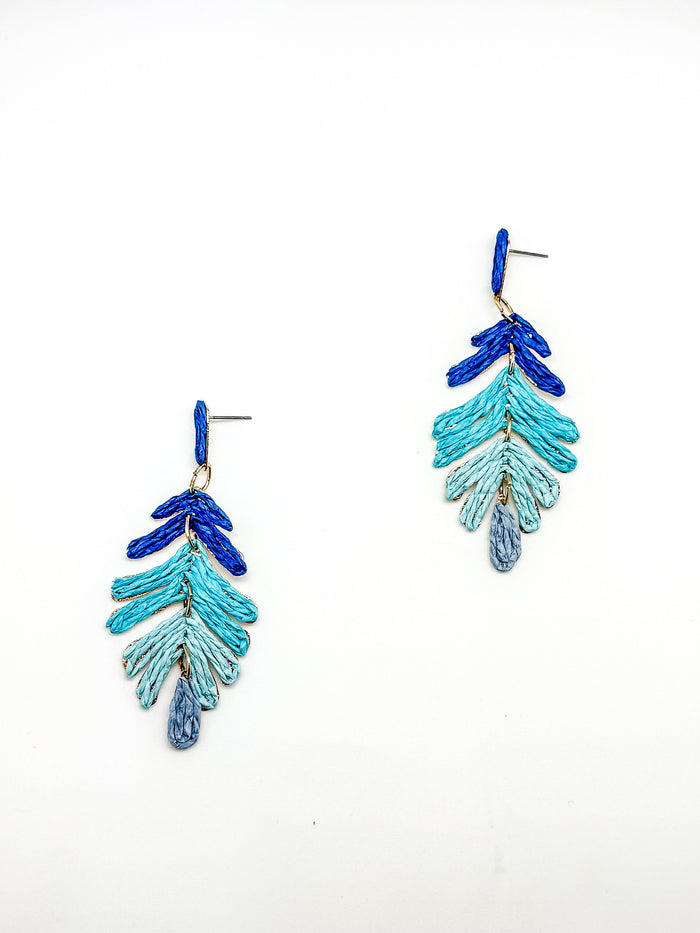Charisma Earrings in Multi-Blue