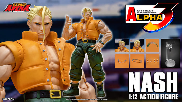 Charlie Nash Street Fighter Alpha 3 Storm Arena Action Figure